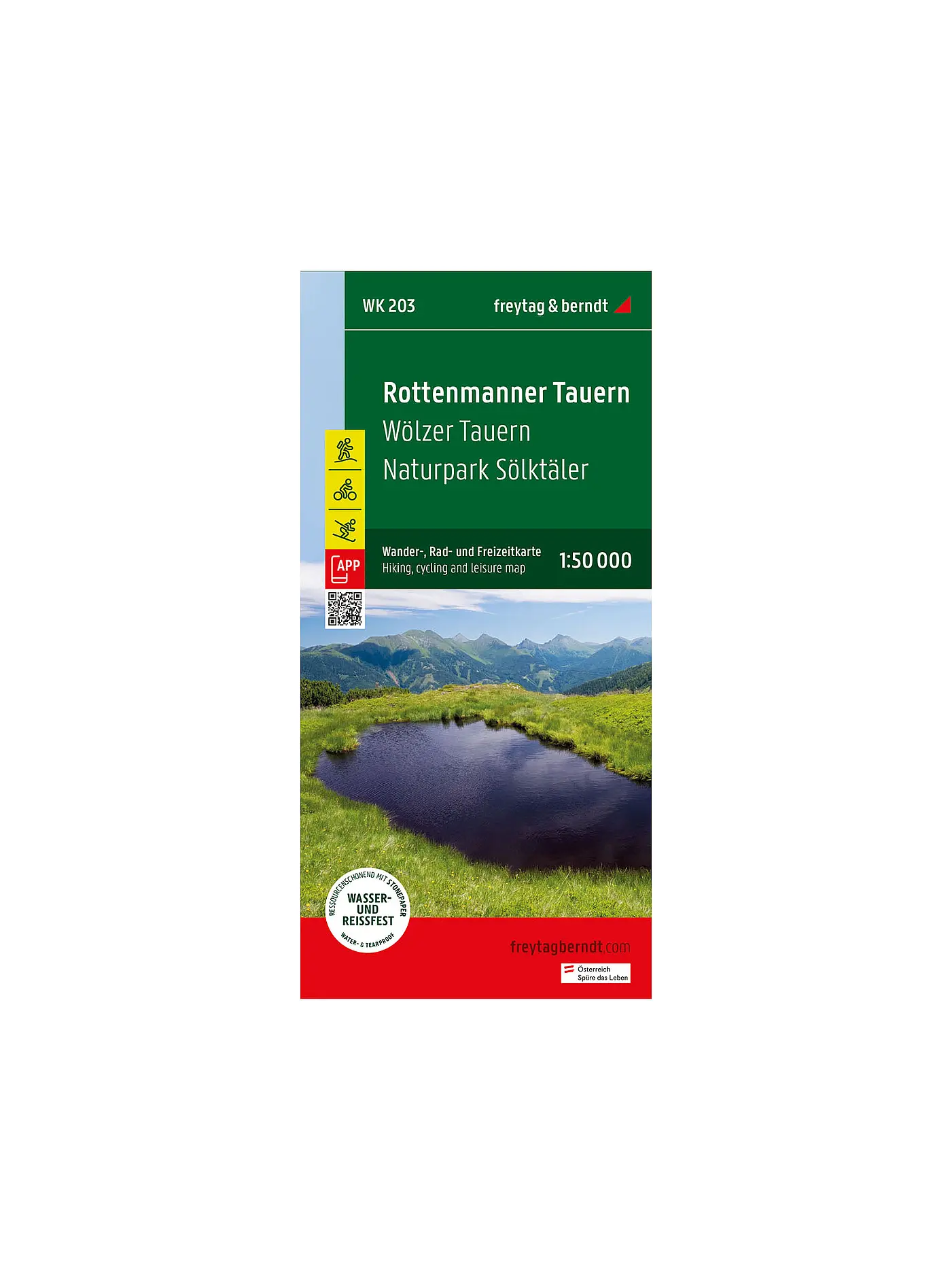 FREYTAG & BERNDT | Wanderkarte Wölzer Tauern - Naturpark Sölktaler Alpen Maßstab 1:50.0000 | 